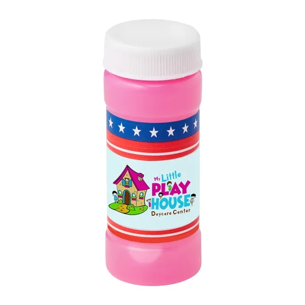 Pink color option for Patriotic Bubbles With Digital Label   2 Oz.