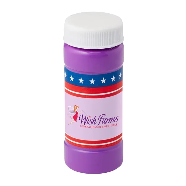 Purple color option for Patriotic Bubbles With Digital Label   2 Oz.