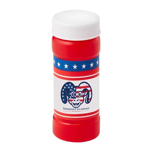 Red color option for Patriotic Bubbles With Digital Label   2 Oz.