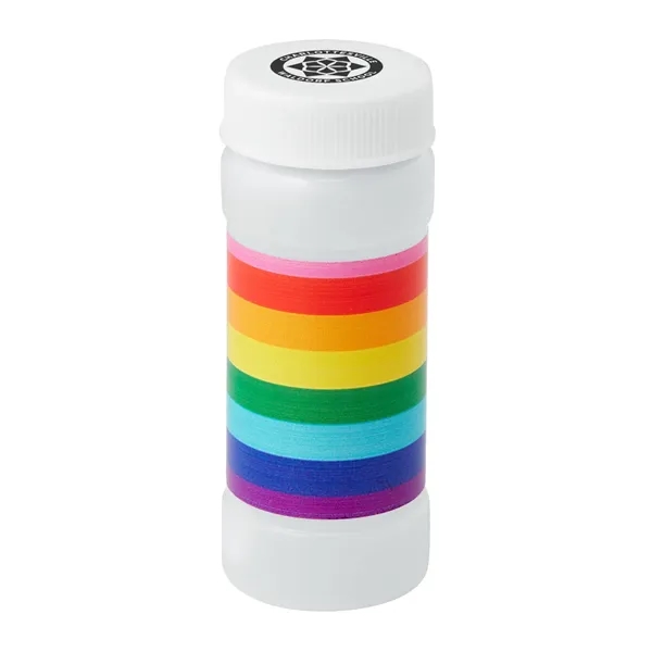 White color option for 2 Oz. Pride Bubbles With Cap Imprint