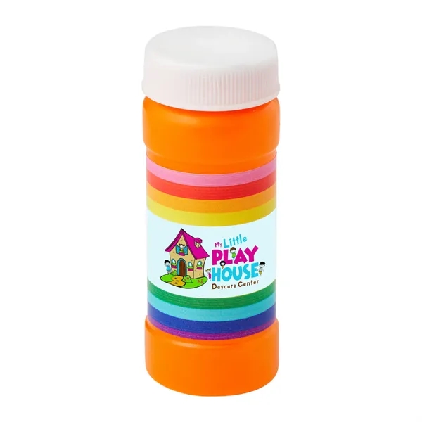 Orange color option for Pride Bubbles With Digital Label   2 Oz.