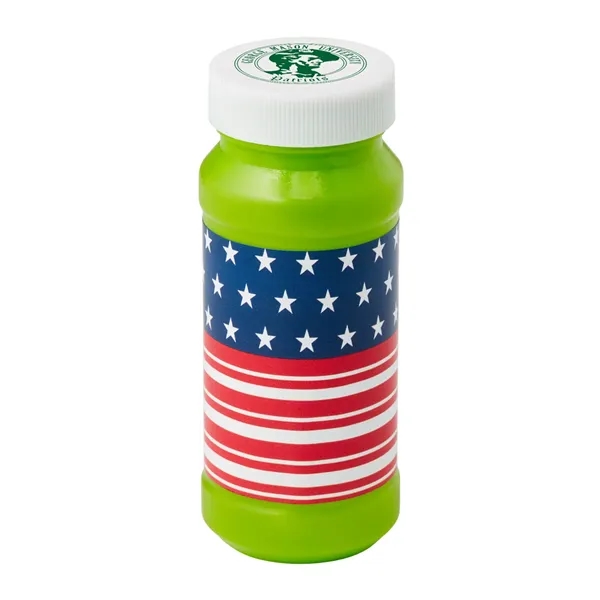 Green color option for Patriotic Bubbles With Cap Imprint   4 Oz.