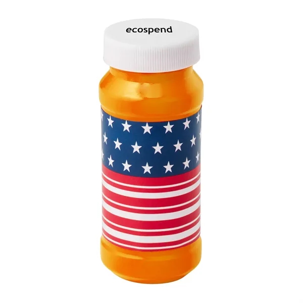 Orange color option for Patriotic Bubbles With Cap Imprint   4 Oz.