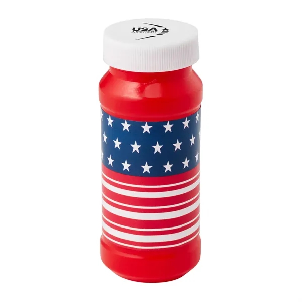 Red color option for Patriotic Bubbles With Cap Imprint   4 Oz.