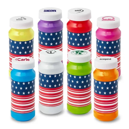 Main photo of Patriotic Bubbles With Cap Imprint   4 Oz.