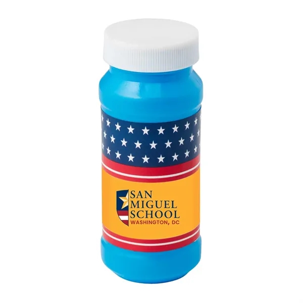 Blue color option for Patriotic Bubbles With Digital Label   4 Oz.