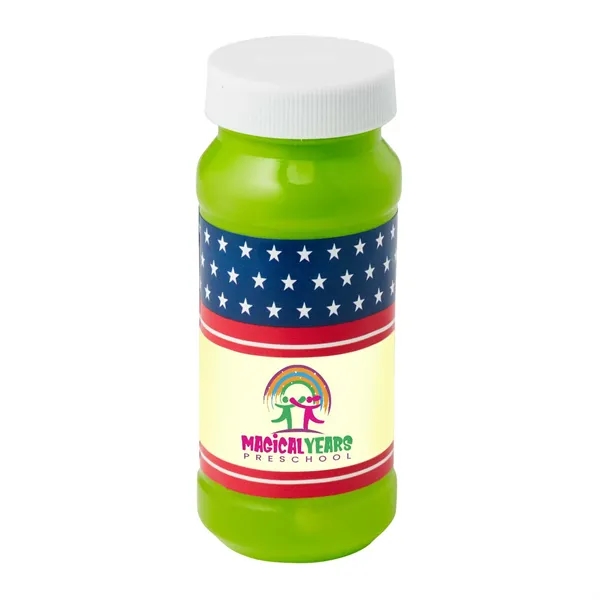 Lime Green color option for Patriotic Bubbles With Digital Label   4 Oz.