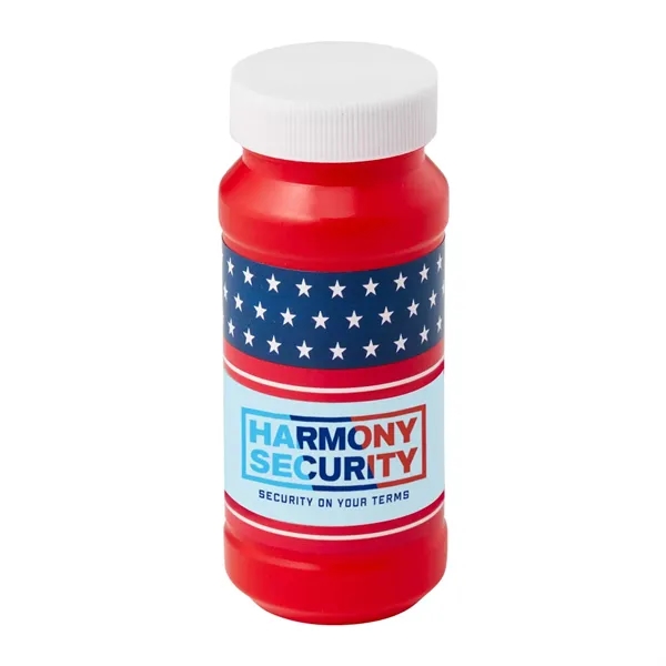 Red color option for Patriotic Bubbles With Digital Label   4 Oz.