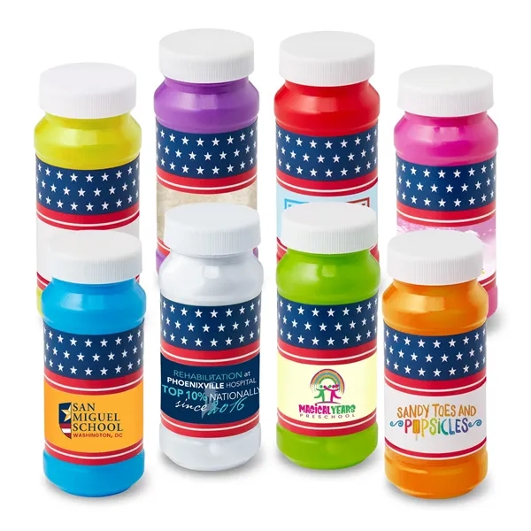 Yellow color option for Patriotic Bubbles With Digital Label   4 Oz.