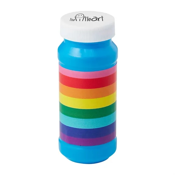 Blue color option for Pride Bubbles With Cap Imprint   4 Oz.