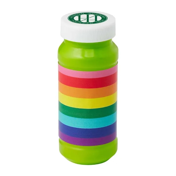 Green color option for Pride Bubbles With Cap Imprint   4 Oz.