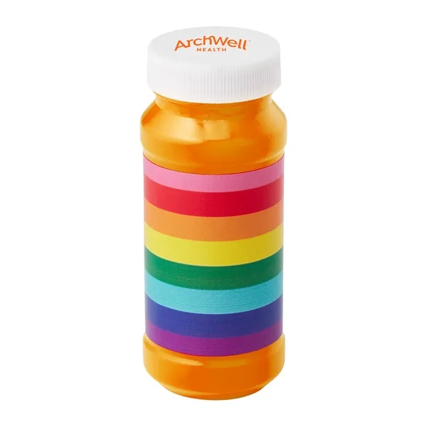 Orange color option for Pride Bubbles With Cap Imprint   4 Oz.