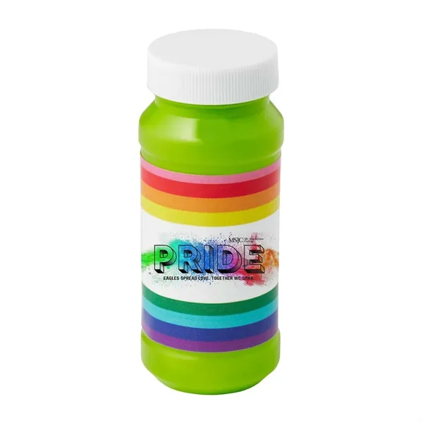 Green color option for Pride Bubbles With Digital Label   4 Oz.