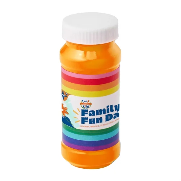 Orange color option for Pride Bubbles With Digital Label   4 Oz.