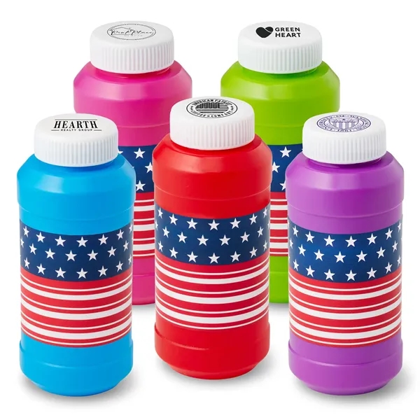 Green color option for 8 Oz. Patriotic Bubbles With Cap Imprint