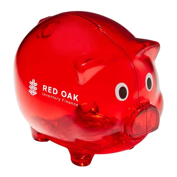 Translucent  Red color option for Classic Piggy Bank