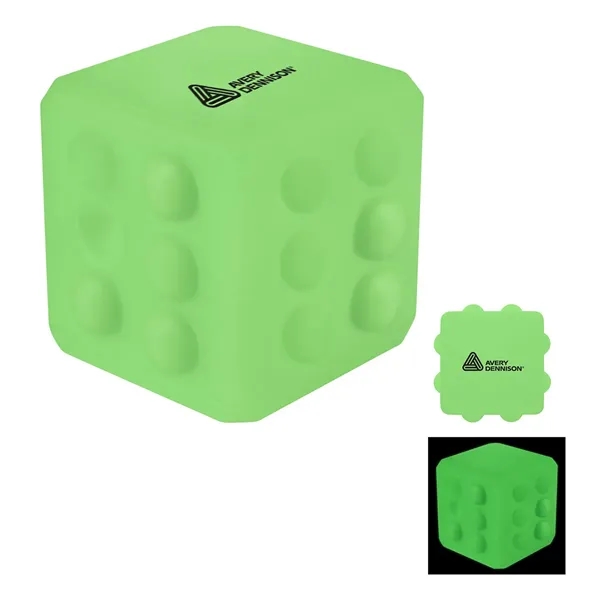 Lime Green color option for Glow In The Dark Square Push Pop Ball