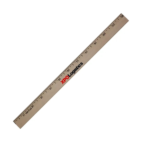 Photo of 12" Clear Lacquer Beveled Wood Bc   English Scale