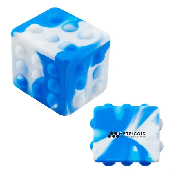 Blue-White color option for Rectangle Push Pop Ball