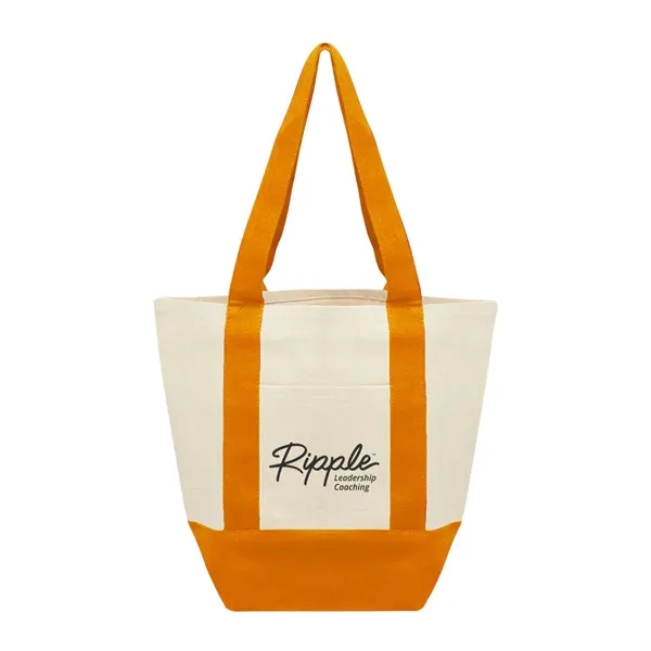 Natural-Orange color option for Small Starboard Recycled 10oz Cotton Tote Bag