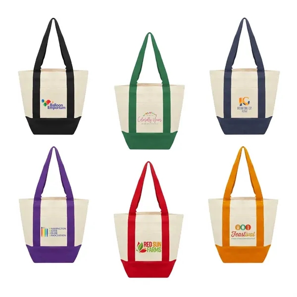 Natural-Green color option for Jornikolor Small Starboard Recycled 10oz Cotton Tote Bag