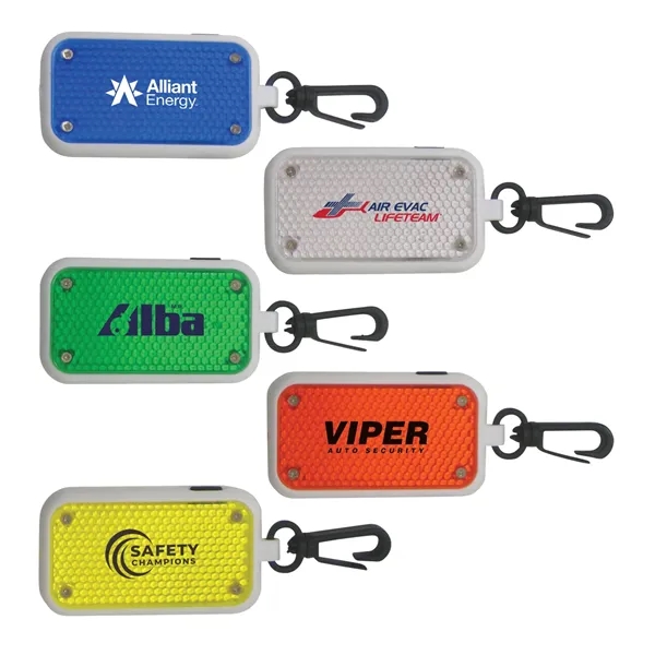 Blue-White color option for Reflector Clip On Safety Light