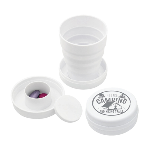 Main photo of 3 1/2 Oz. Collapsible Cup With Pill Box
