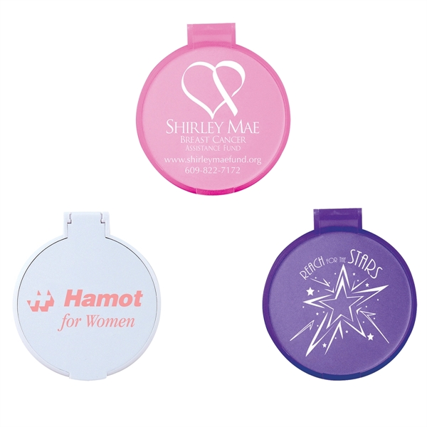 Translucent Purple color option for Pocket Compact Mirror