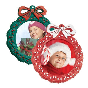 Photo of Snap In Photo Holiday Christmas Tree Wreath