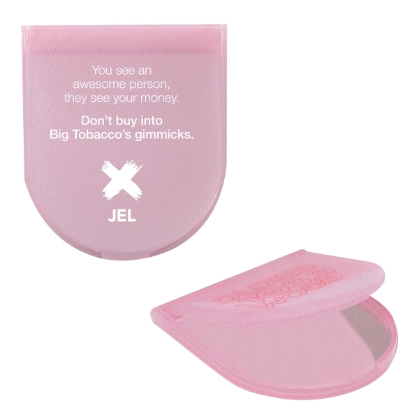 Translucent Pink color option for Arched Compact Mirror