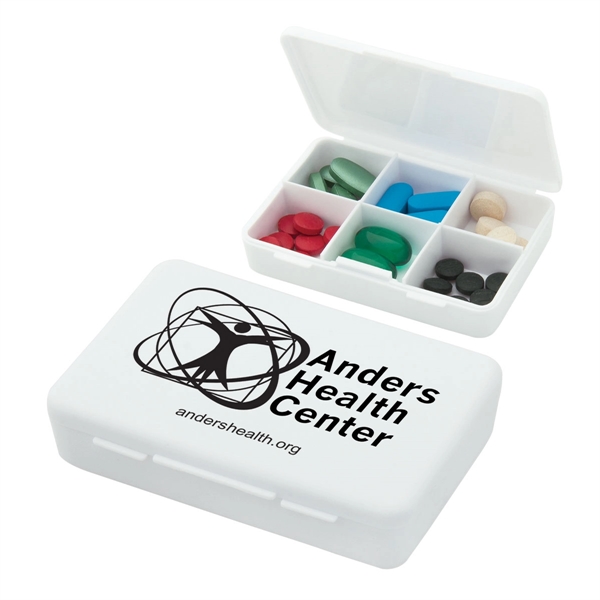 White color option for Six Compartment Pill Box