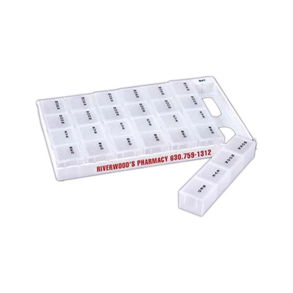 White color option for 7 Day 28 Slot Pillbox