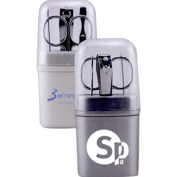 Silver color option for 4 Piece Manicure Set