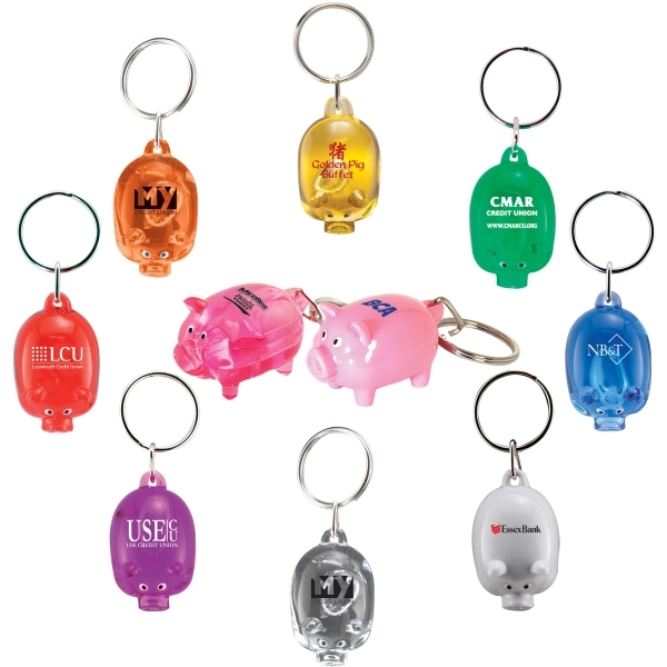 Translucent Golden Yellow color option for Piggy Keytag