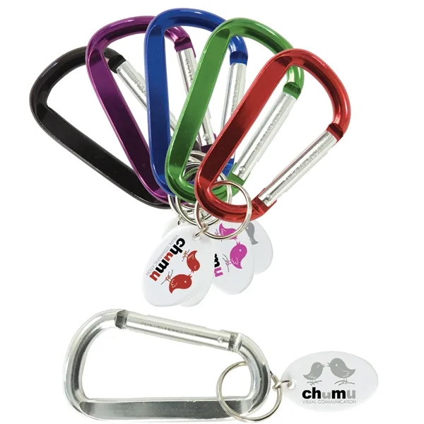 Chrome color option for Carabiner Keytag