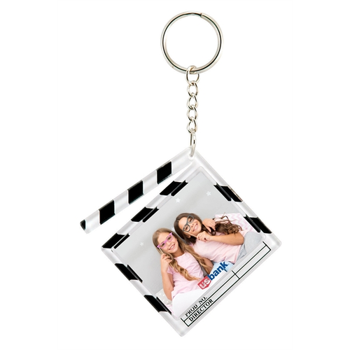 Main photo of Clapboard Snap In Key Tag