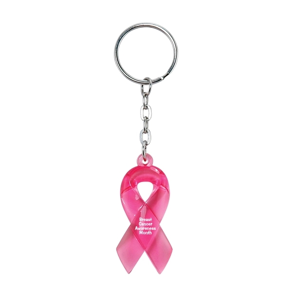 Translucent Pink color option for Ribbon Key Tag