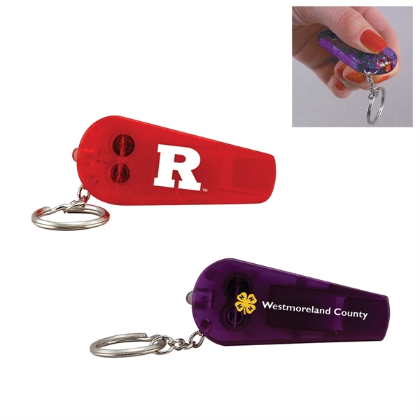 Translucent Purple color option for Light Up Whistle Keytag
