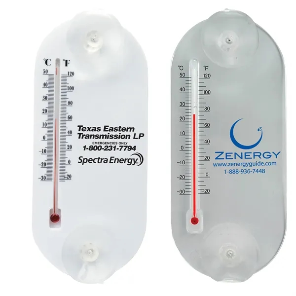 Clear color option for Large Acrylic Oval Temperature Gauge
