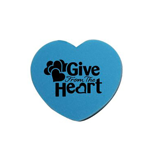 Blue color option for Die Cut Eraser   Heart