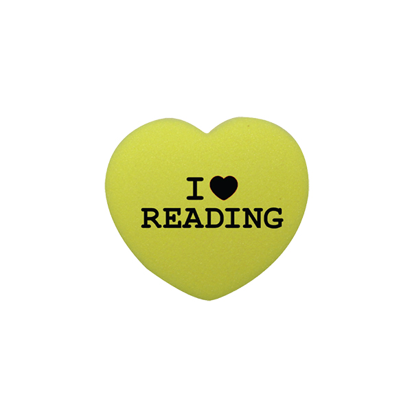 Yellow color option for Die Cut Eraser   Heart