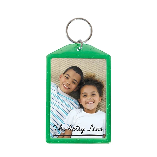 Green color option for Translucent Sparkle Snap In Key Tag