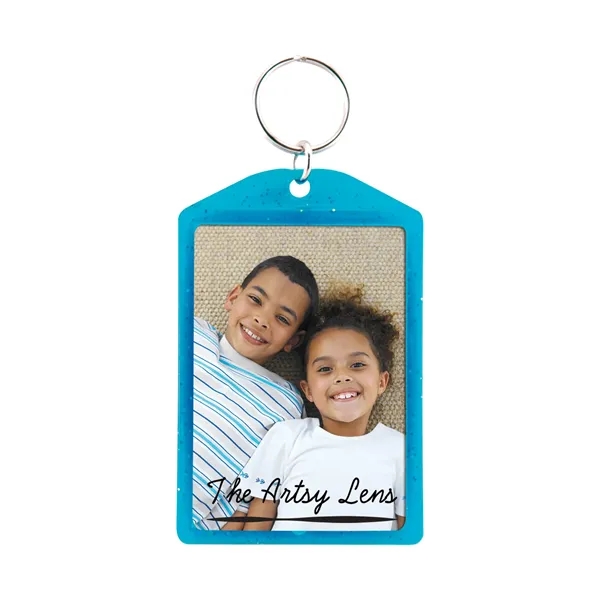 Teal color option for Translucent Sparkle Snap In Key Tag