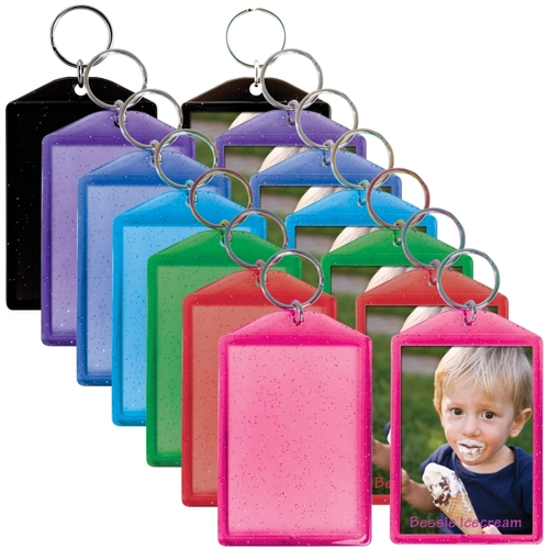 Main photo of Translucent Sparkle Snap In Key Tag