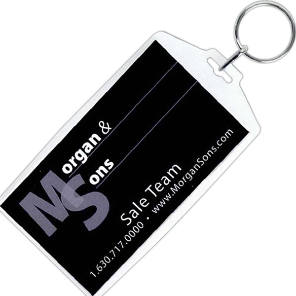 Clear color option for Business Card Snap In Key Tag