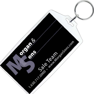 Photo of Business Card Snap In Key Tag