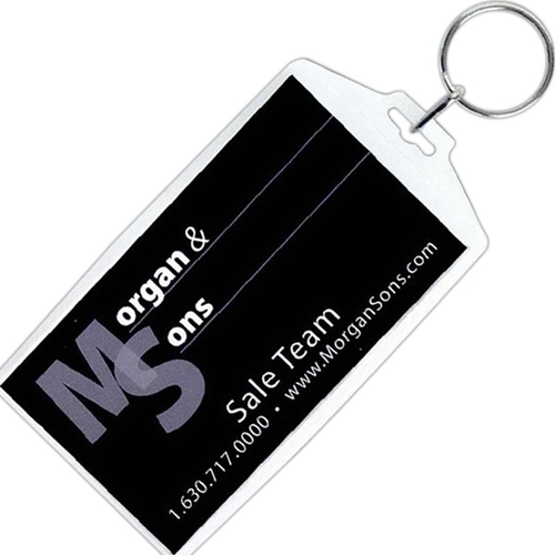 Main photo of Business Card Snap In Key Tag