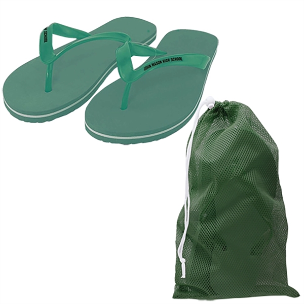 Green color option for Adult Flip Flops