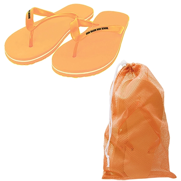 Orange color option for Adult Flip Flops