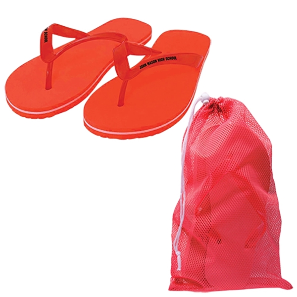 Red color option for Adult Flip Flops